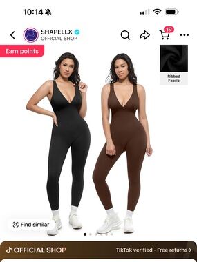 Deep V Shapewear With Chest Support Breathable High-Waist Tummy Control Jumpsuit